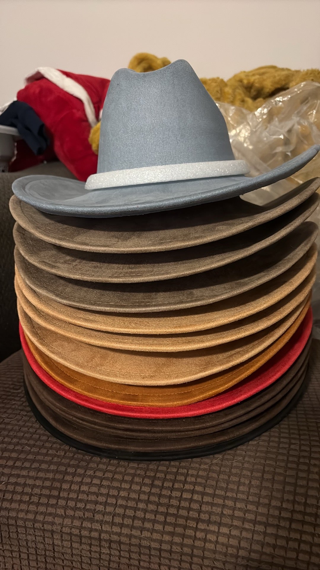 Pre-Shaped Suede Cowboy Hat – Ready for Custom Design