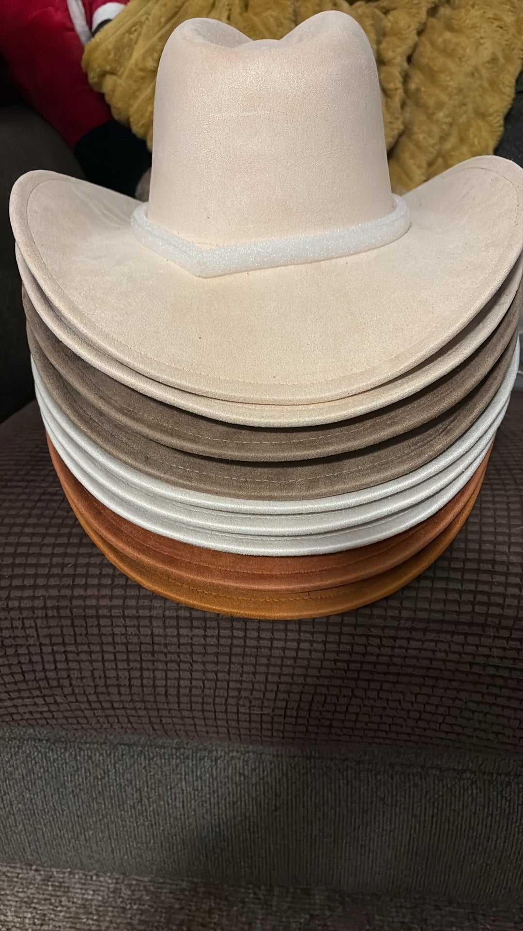 Pre-Shaped Suede Cowboy Hat – Ready for Custom Design