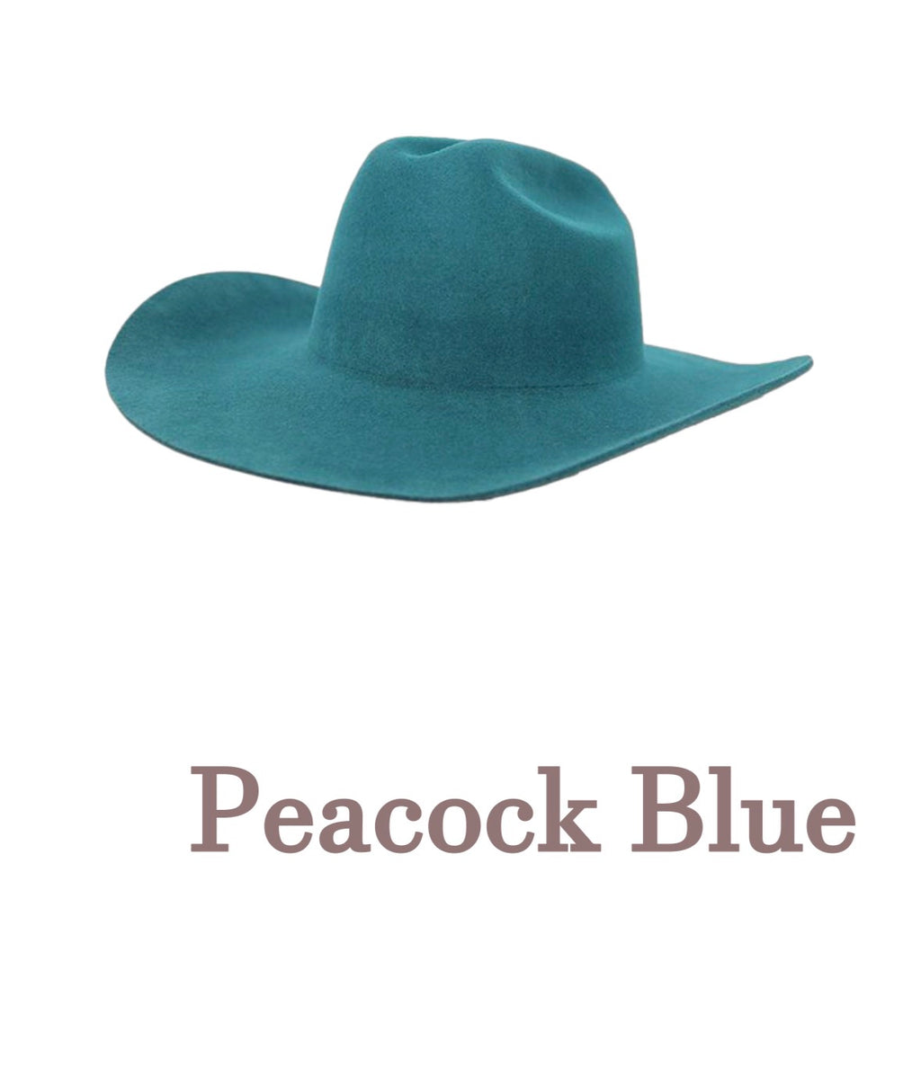 Pre-Shaped Felt Cowboy Hat – Ready for Custom Design