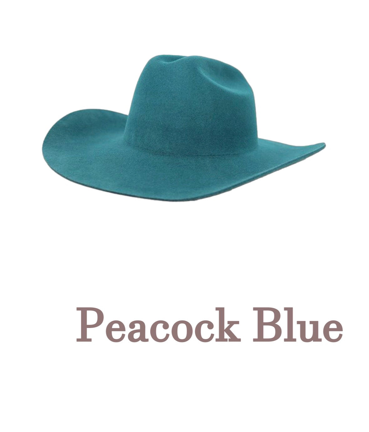 Pre-Shaped Felt Cowboy Hat – Ready for Custom Design