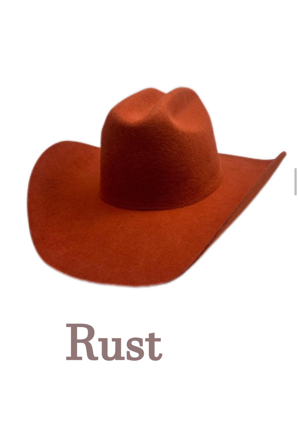 Pre-Shaped Felt Cowboy Hat – Ready for Custom Design