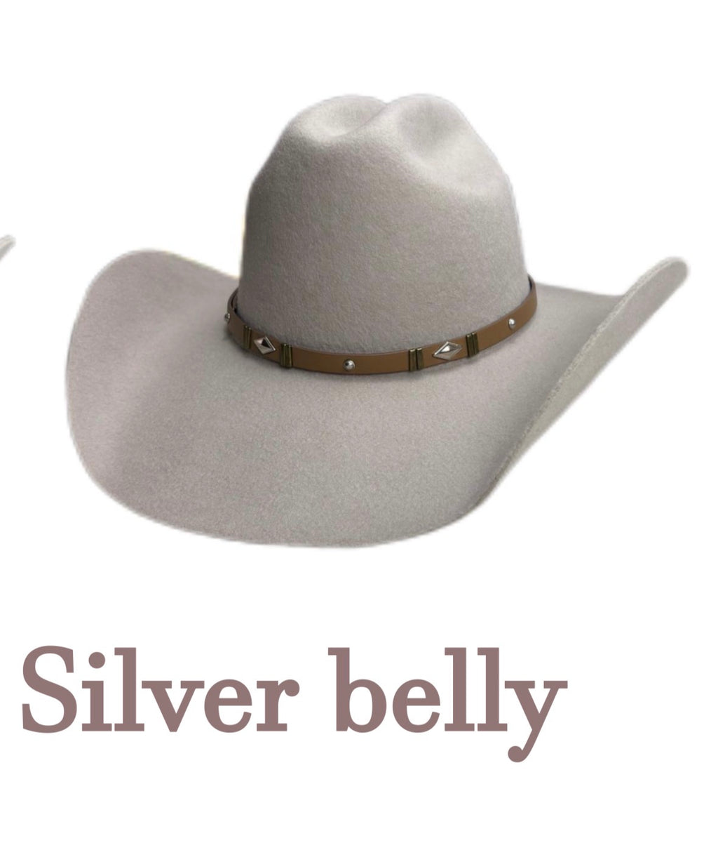 Pre-Shaped Felt Cowboy Hat – Ready for Custom Design