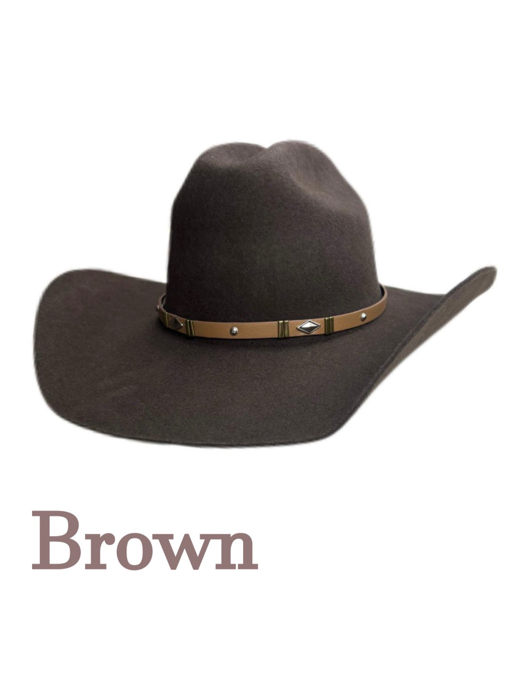 Pre-Shaped Felt Cowboy Hat – Ready for Custom Design