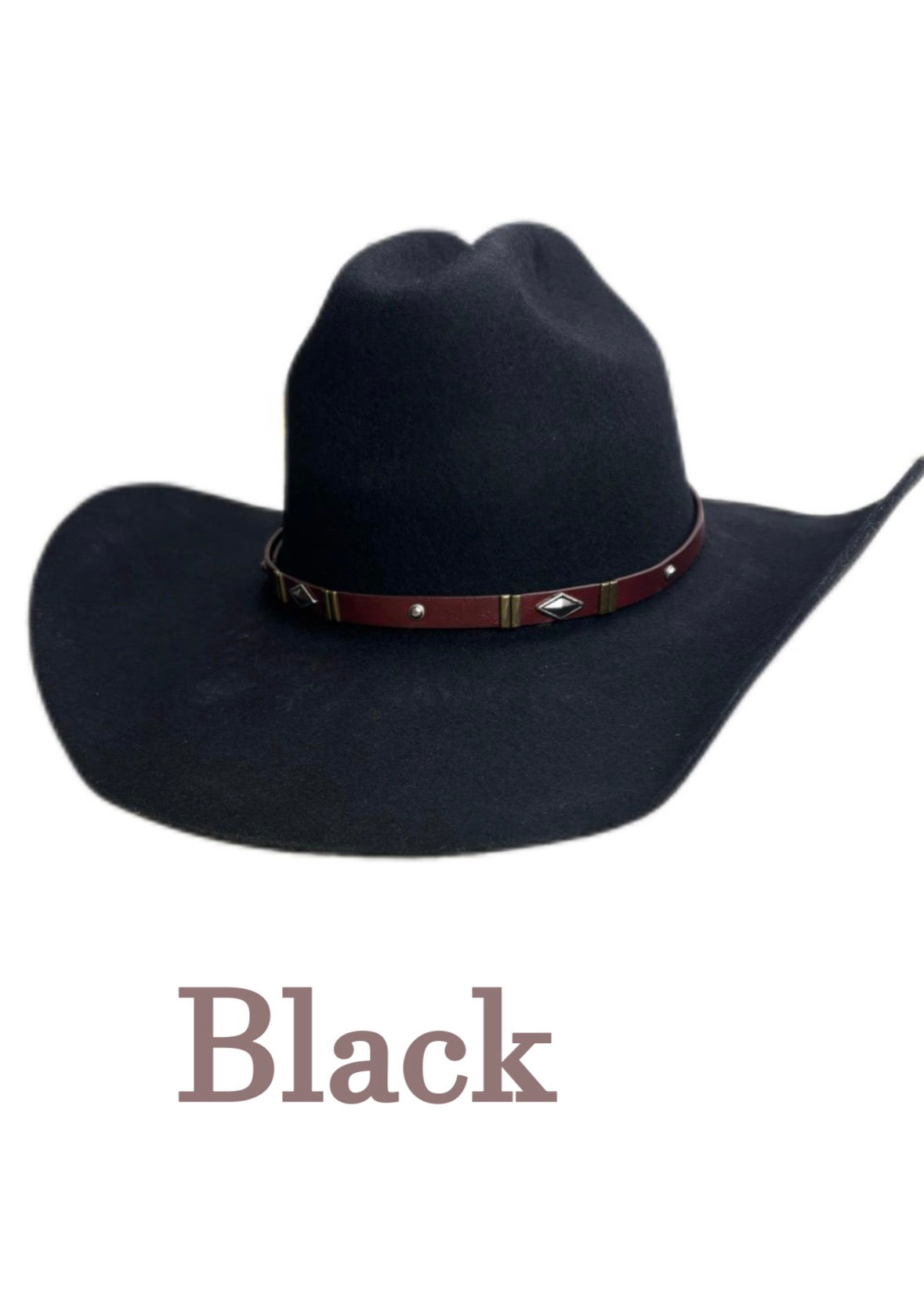 Pre-Shaped Felt Cowboy Hat – Ready for Custom Design